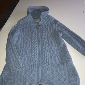 Blue Irish wool sweater